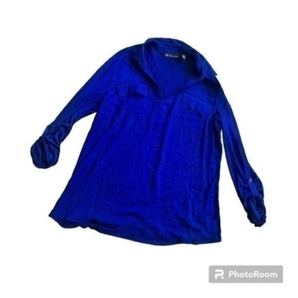 Sapphire blue INC International Concepts blouse